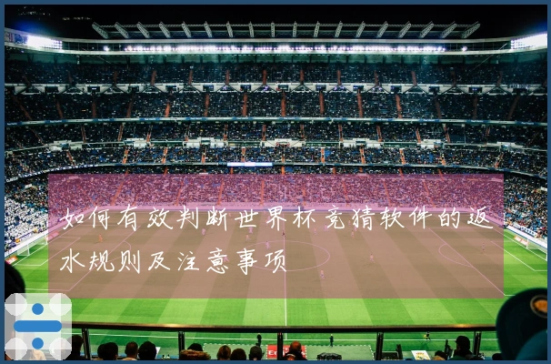 如何有效判断世界杯竞猜软件的返水规则及注意事项