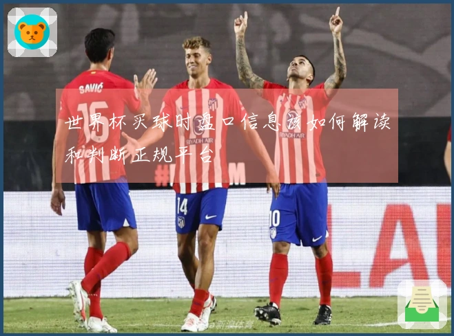世界杯买球时盘口信息该如何解读和判断正规平台