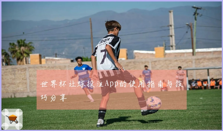 世界杯让球投注App的使用指南与技巧分享